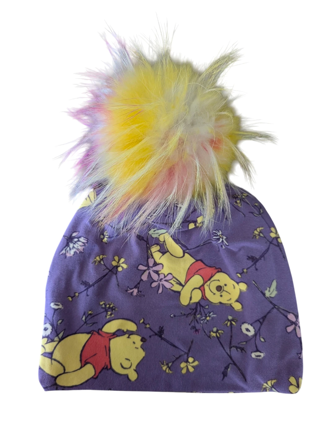 Winnie the Pooh Beanie with Faux Fur Pom