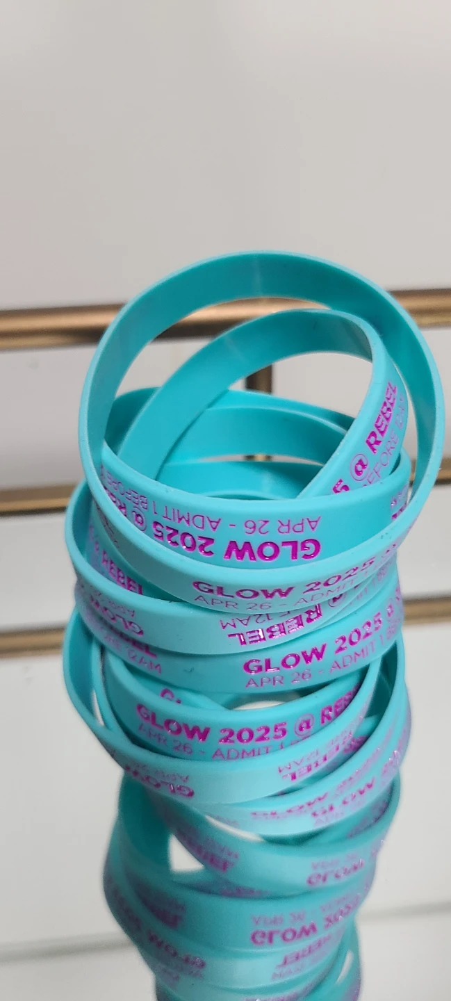 Glow 2025 Rebel Wristbands - Pack of 12