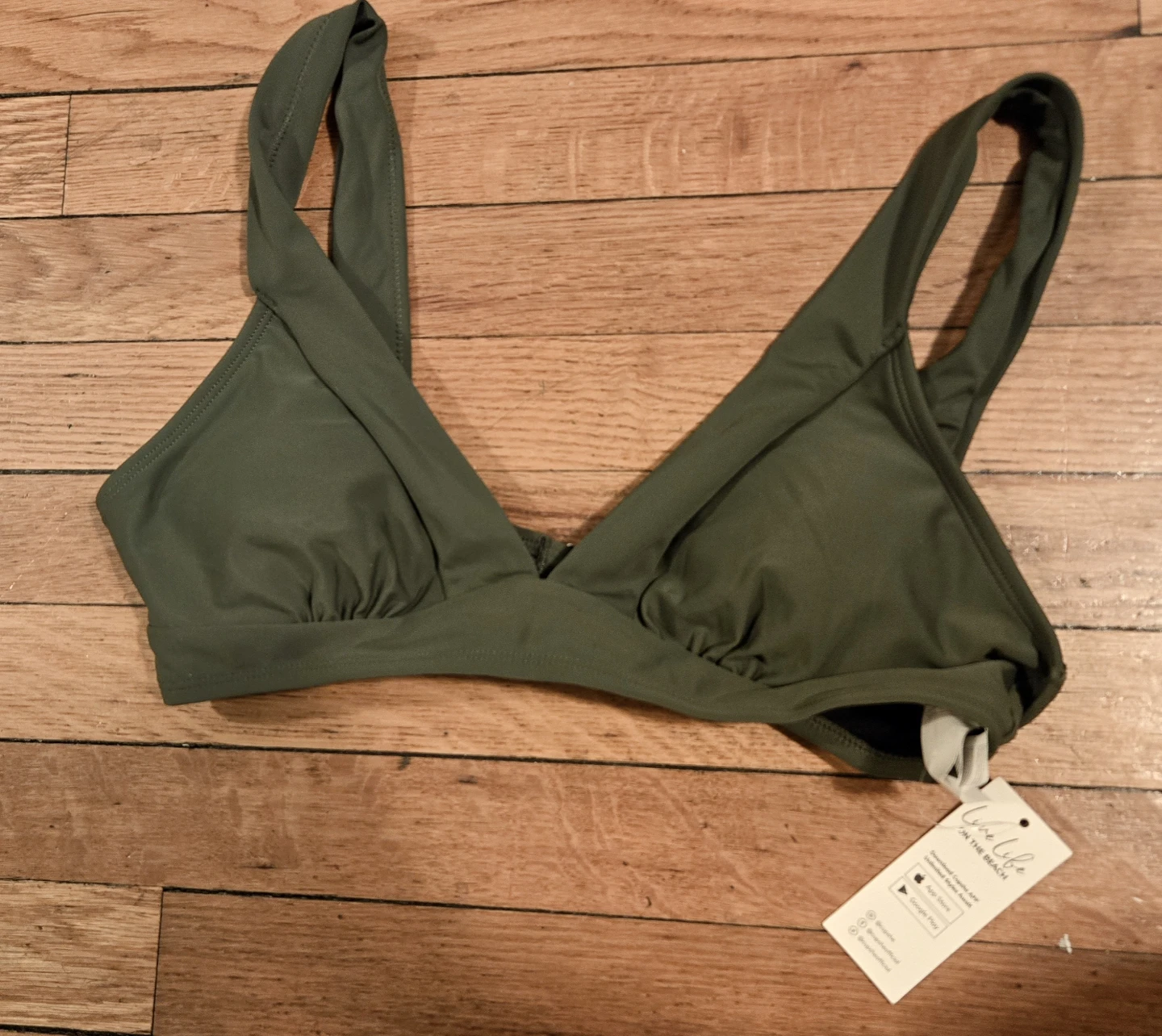 Cupshe Green Bikini Top - Size M - photo 2