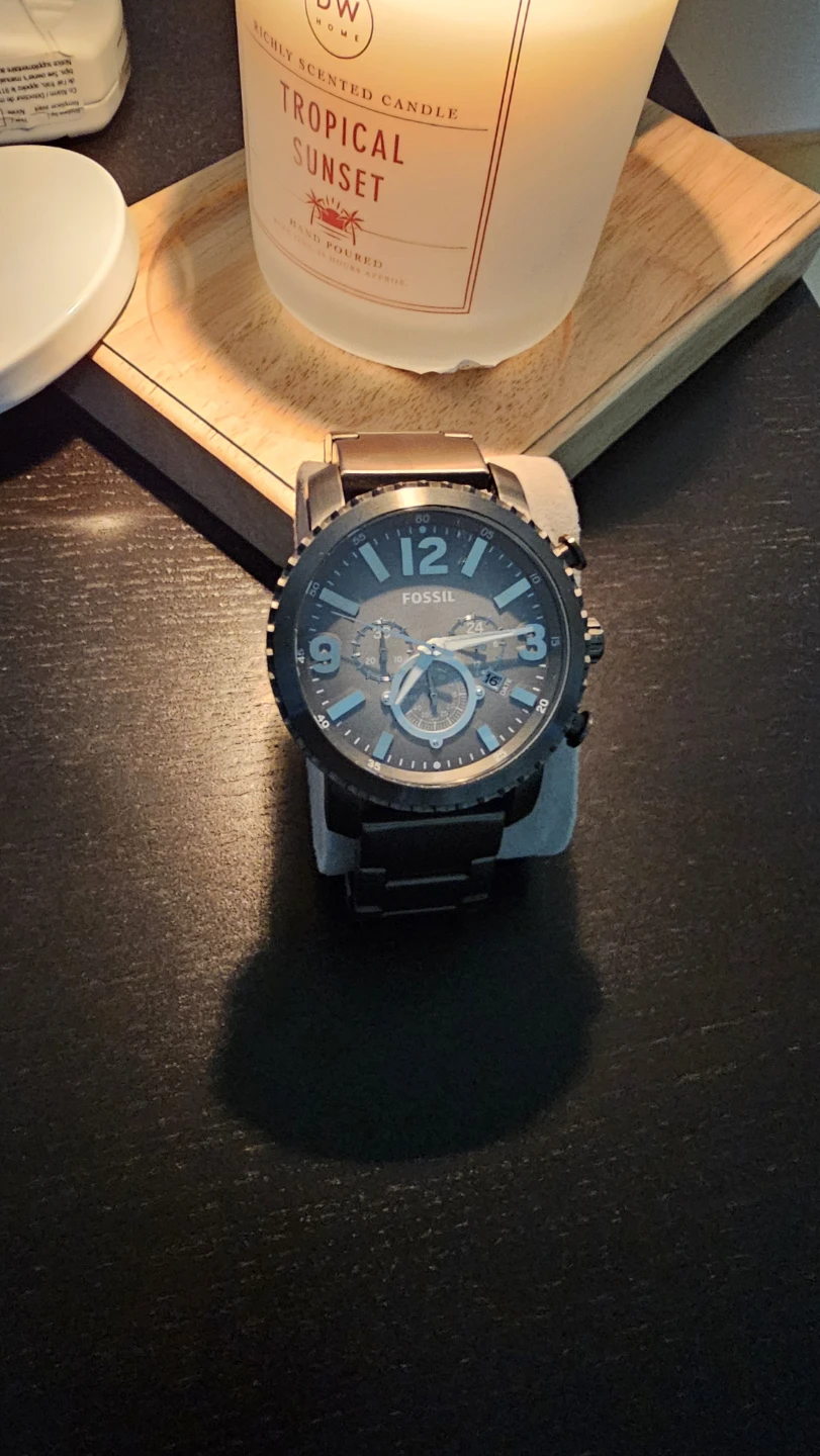 Fossil Gunmetal Steel Watch 50mm