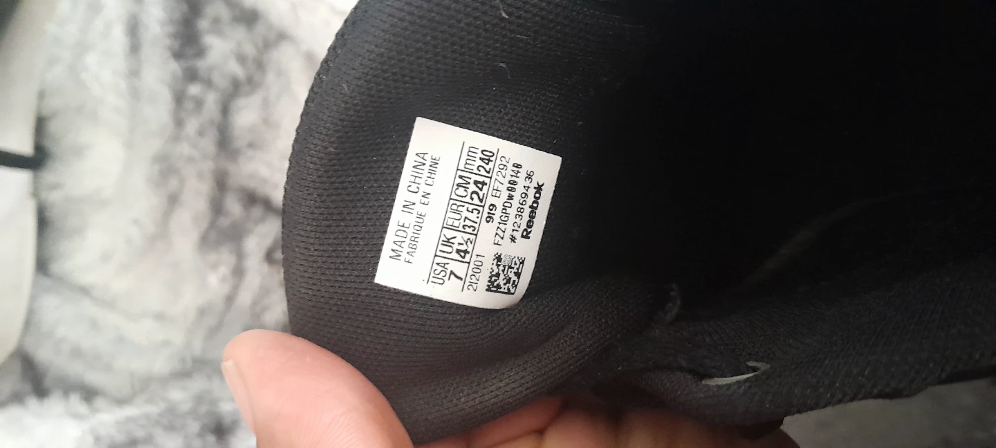 Reebok Black Sneakers - Size 7.5 US Women's - photo 3