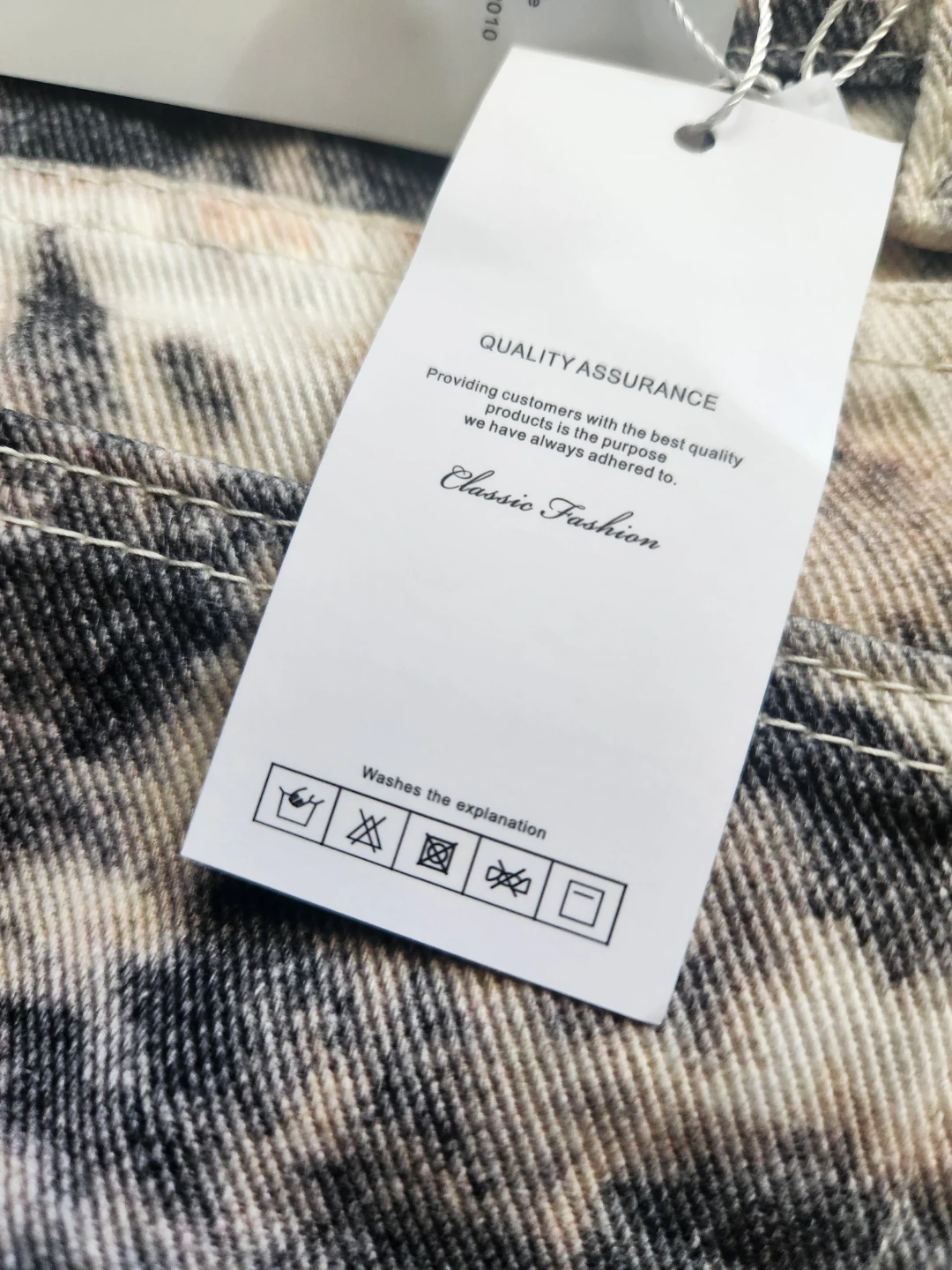 ArtsKoreanMan Leopard Print Jeans - Size L - photo 3