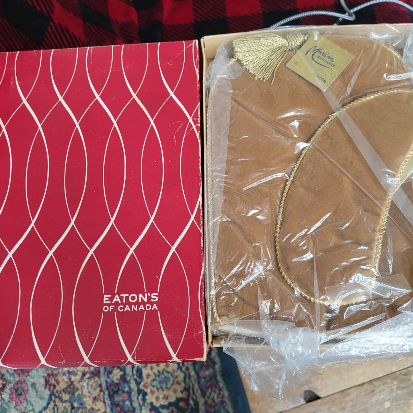 Marina Creations London Velvet Pouches with Gold Trim (Set of 2) - photo 2
