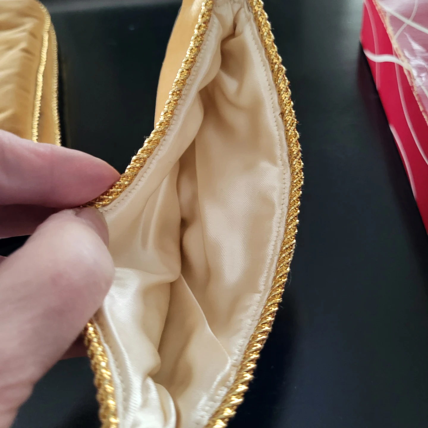 Marina Creations London Velvet Pouches with Gold Trim (Set of 2) - photo 4