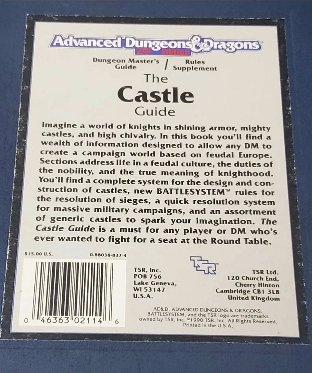 1990 advanced castle guide dungeons & Dragons - photo 3