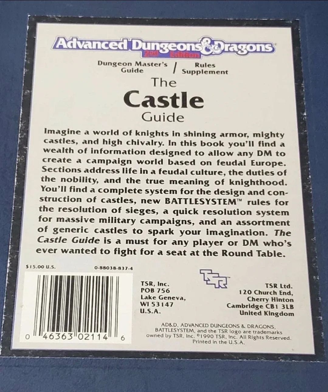 1990 advanced castle guide dungeons & Dragons - photo 3