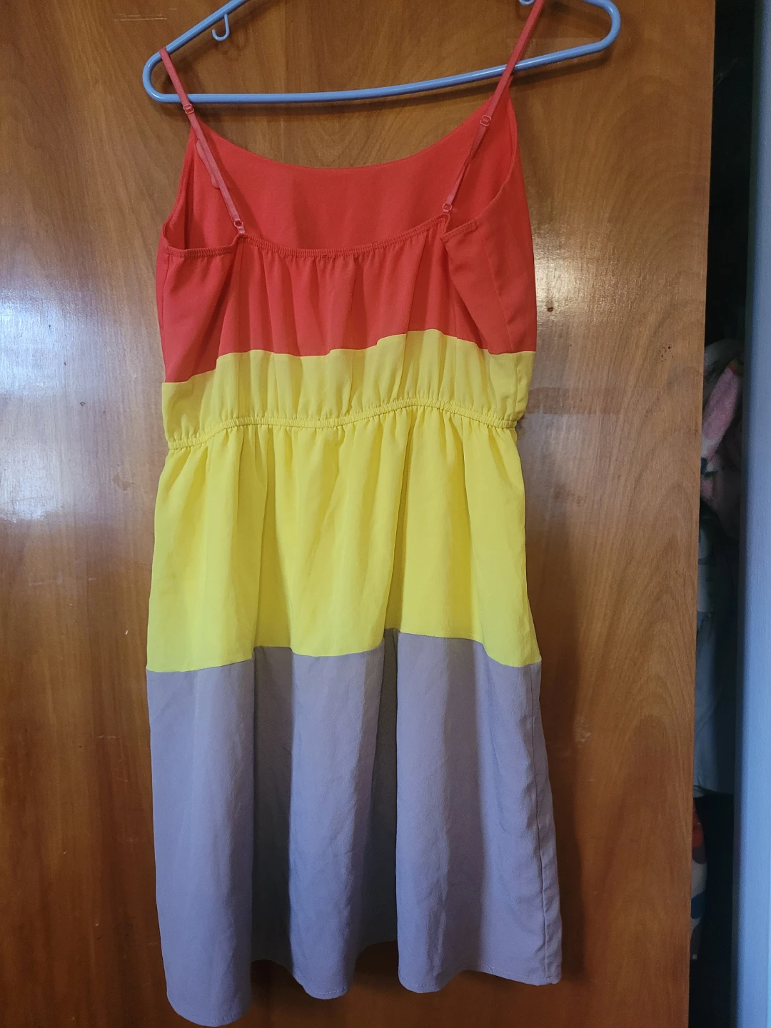 Colorblock Spaghetti Strap Dress