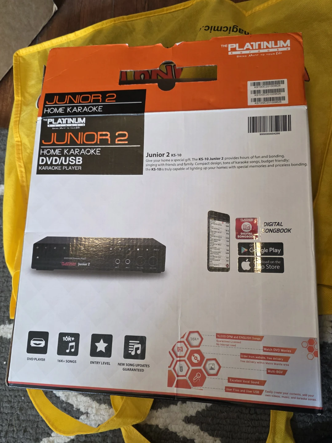 The Platinum Junior 2 Home Karaoke DVD/USB Player