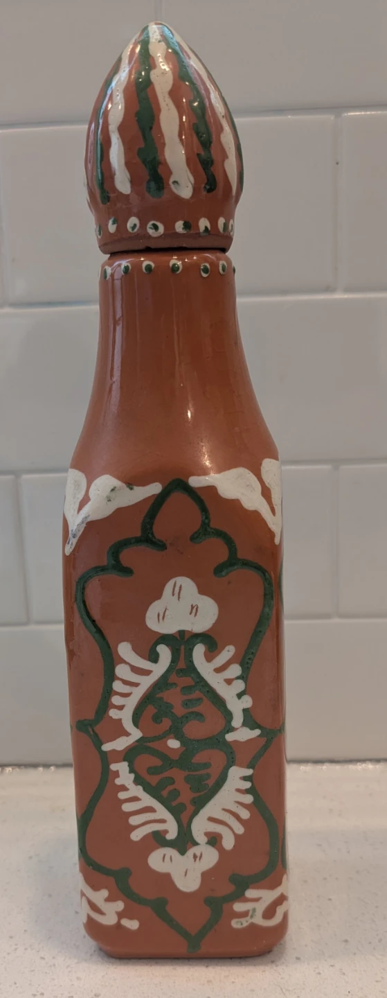 Terra Cotta Glazed Decanter
