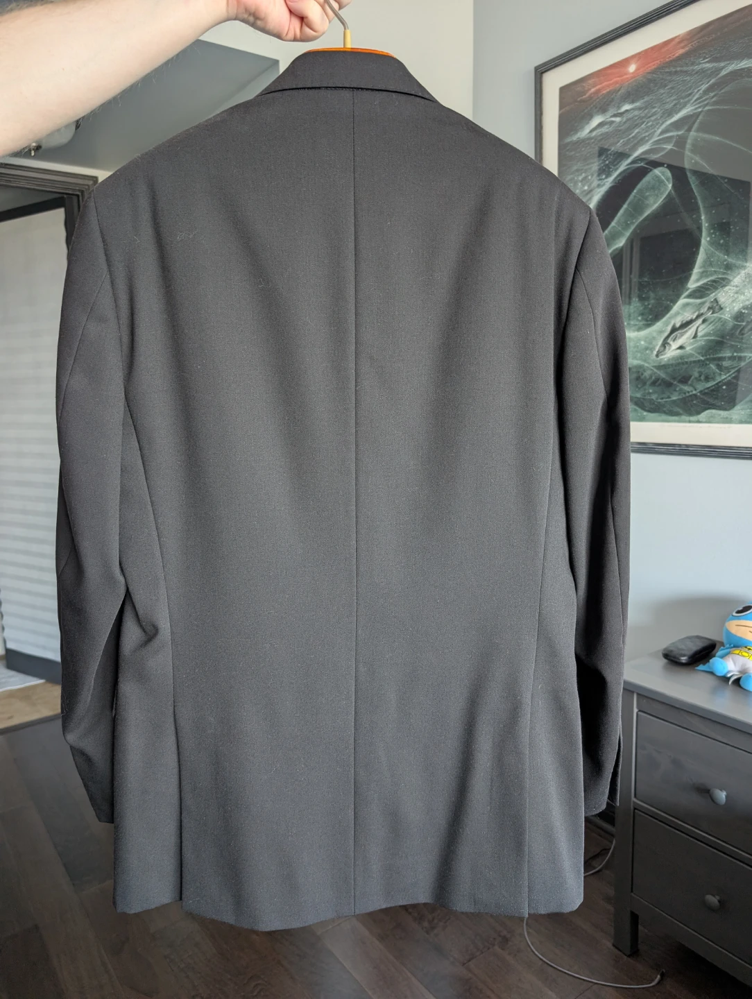 Men's Black Classic Wool Suit - photo 2