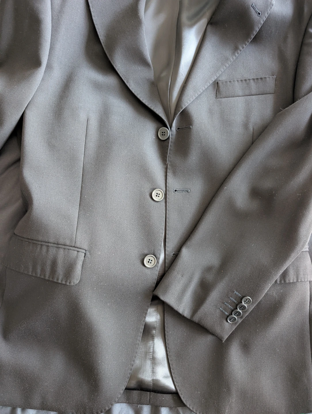 Men's Black Classic Wool Suit - photo 3