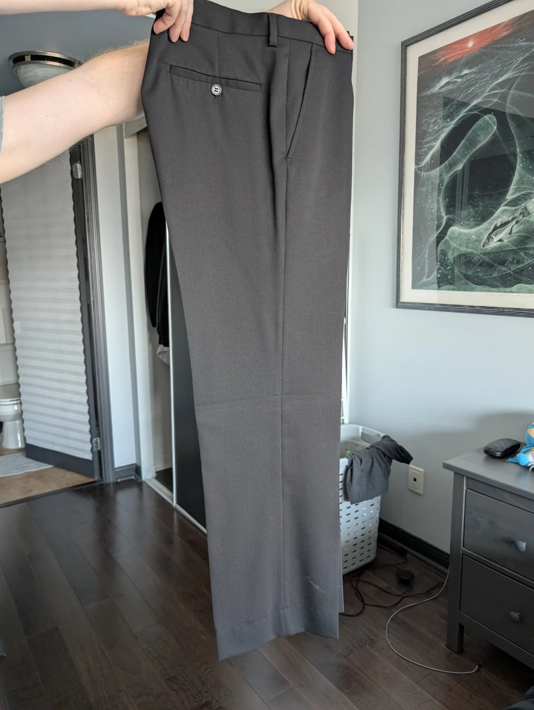 Men's Black Classic Wool Suit - photo 5