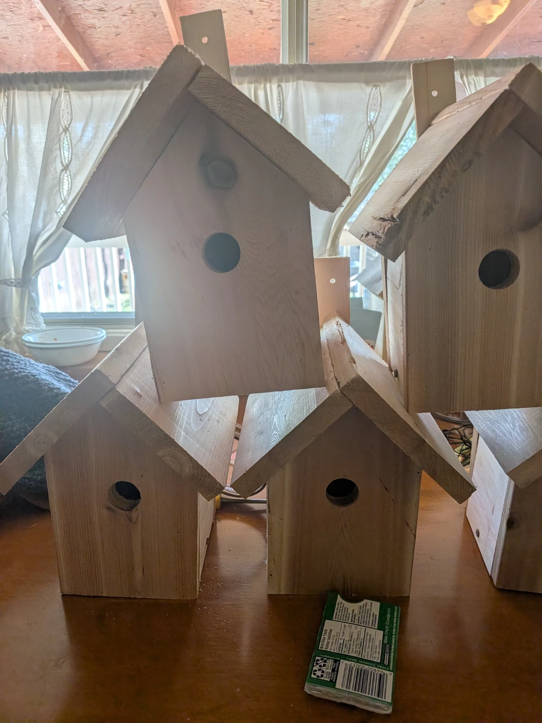 Cedar birdhouses