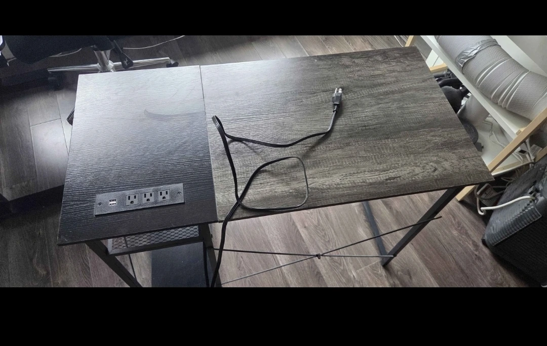 Computer Desk with Built-in Power Outlet and USB Ports - photo 2