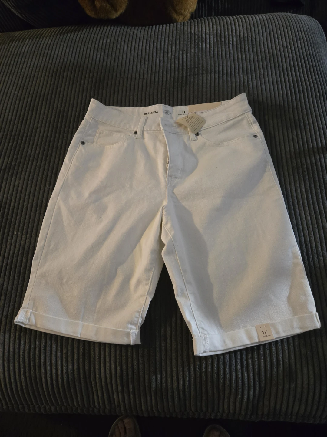 White Bermuda Shorts Size 12