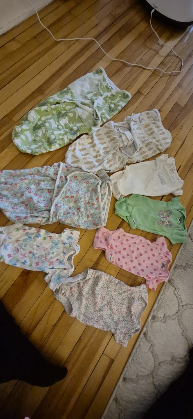Baby Swaddle Sleepers and Onesies Bundle