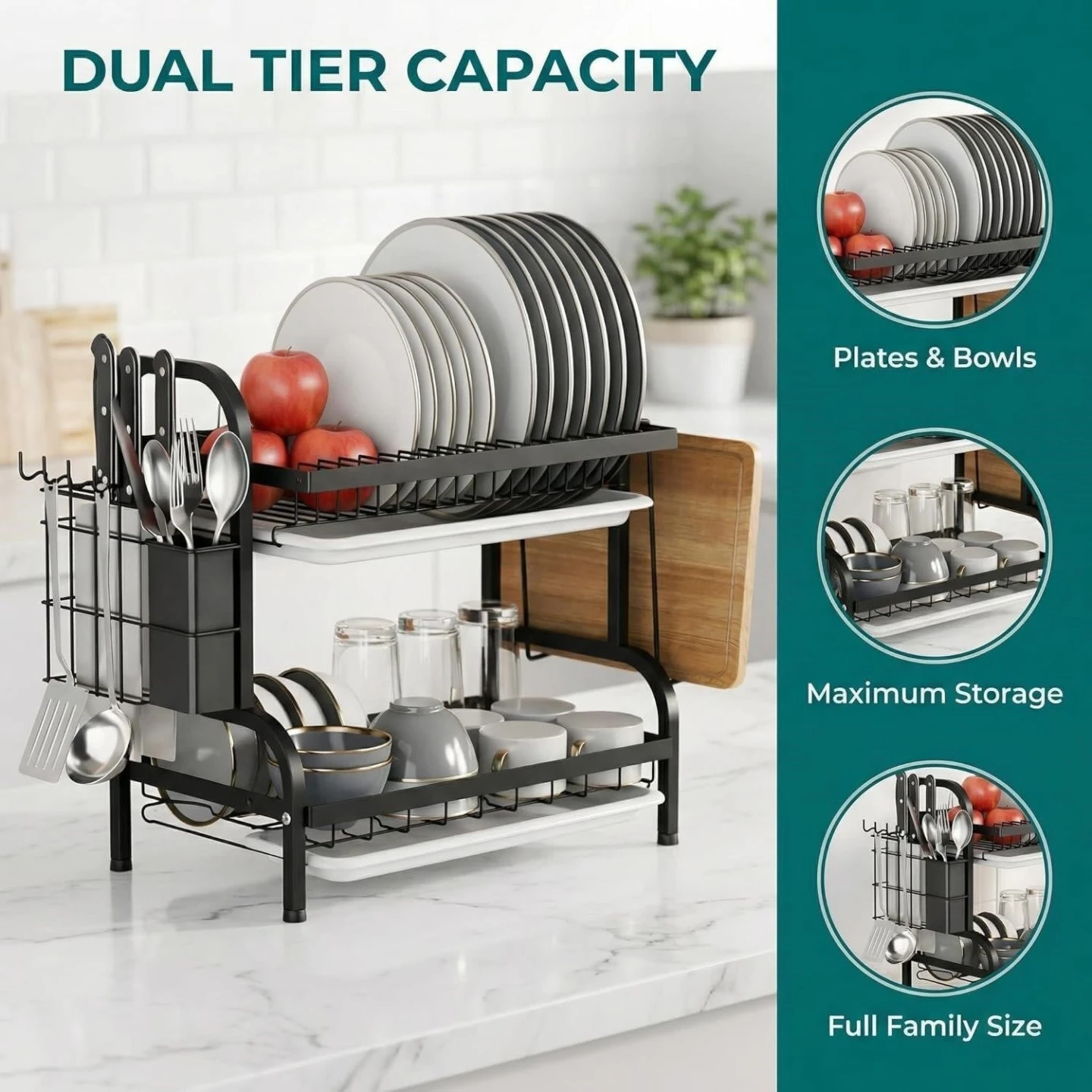 2-Tier Dish Drying Rack - photo 3
