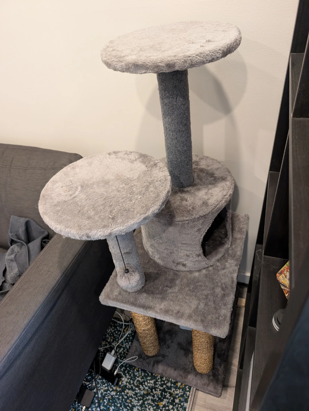 Grey Multi-Level Cat Tree