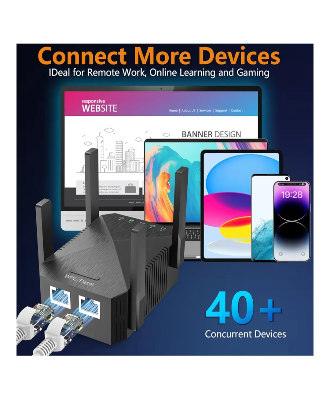 EDTISKE WiFi Extender Signal Booster for Home 5G - photo 5
