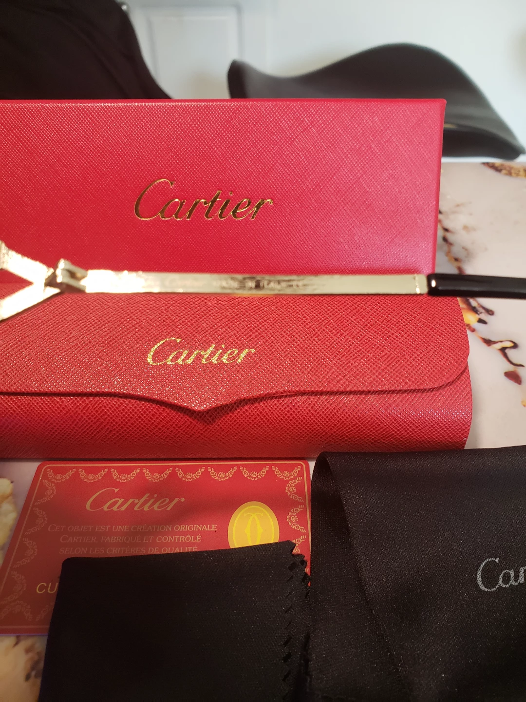 Cartier Rimless Sunglasses with Red Case - photo 3