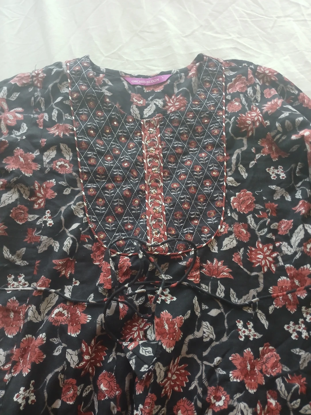 Orchid Bloom Three piece cotton Sharara dress - photo 3