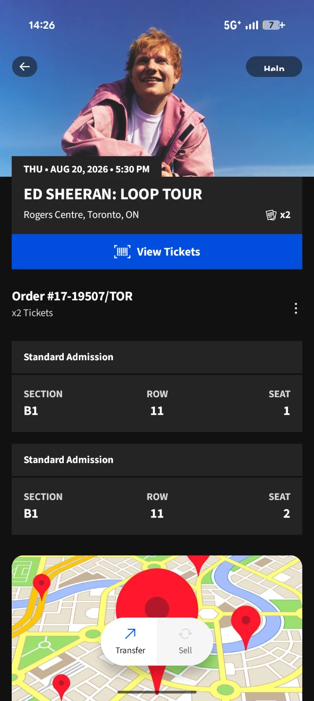 Ed Sheeran: Loop Tour Tickets