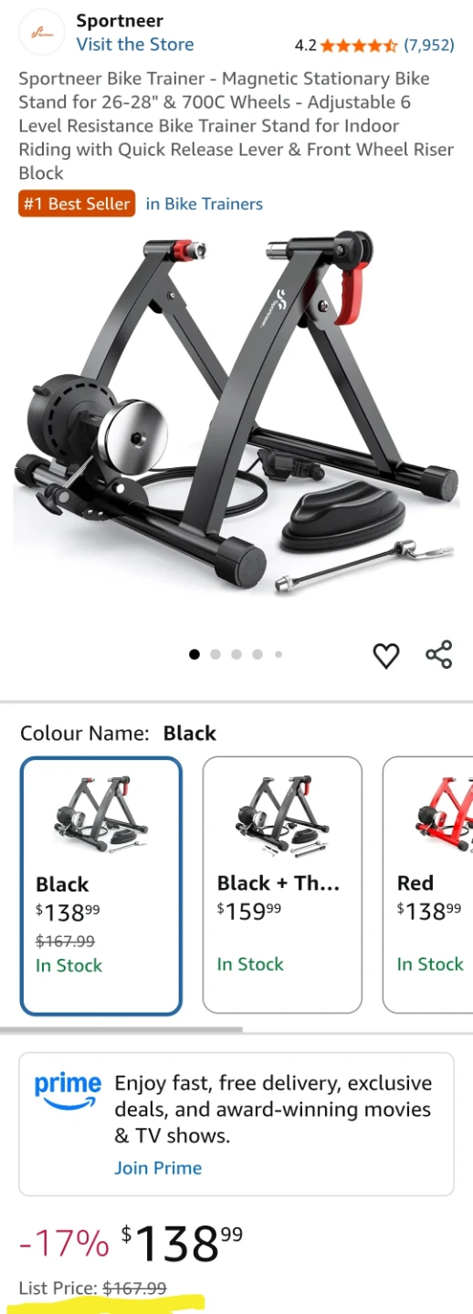 🚴‍♂️ Sportneer Magnetic Bike Trainer – 6-Level Resistance - photo 3