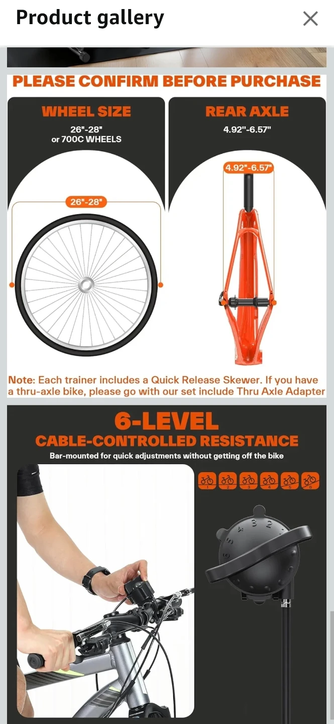 🚴‍♂️ Sportneer Magnetic Bike Trainer – 6-Level Resistance - photo 5