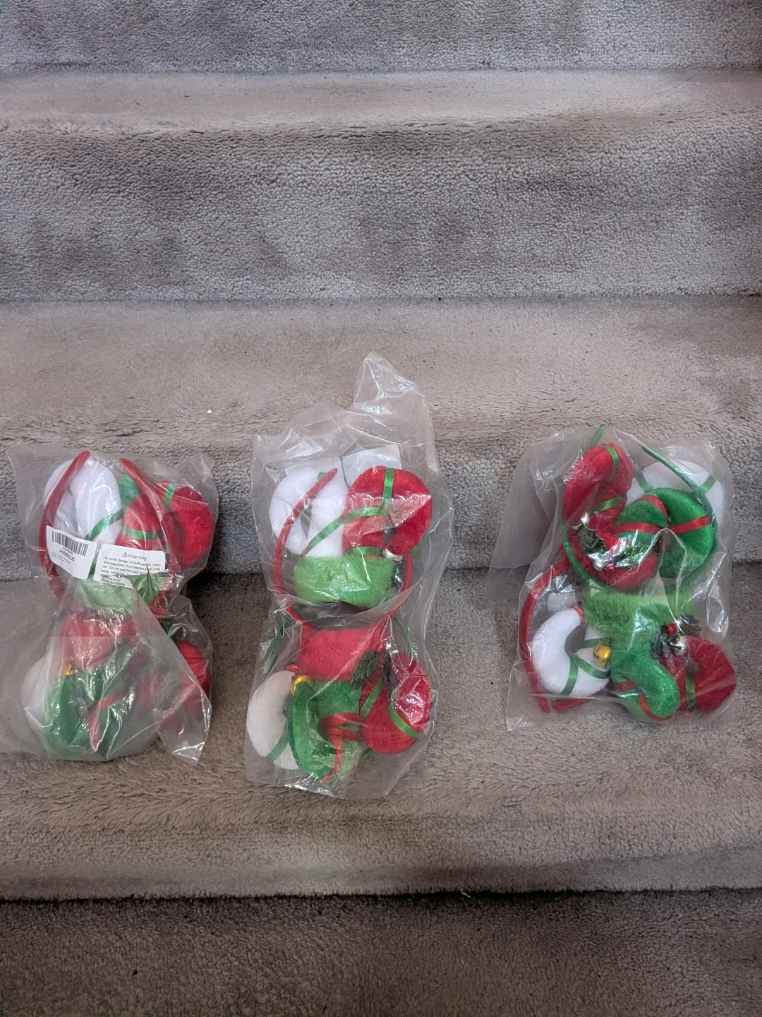 Christmas Plush Ornaments, Set of 3 - photo 2