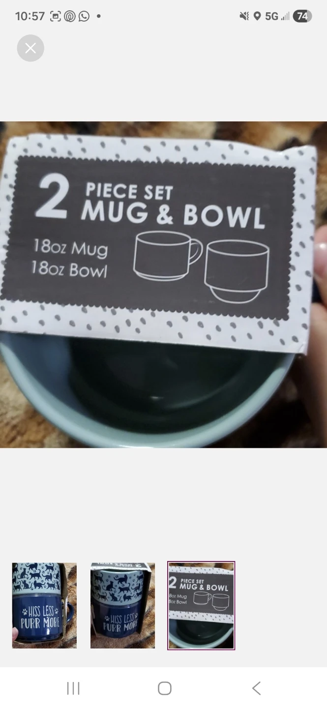 2 Piece Mug & Bowl Set