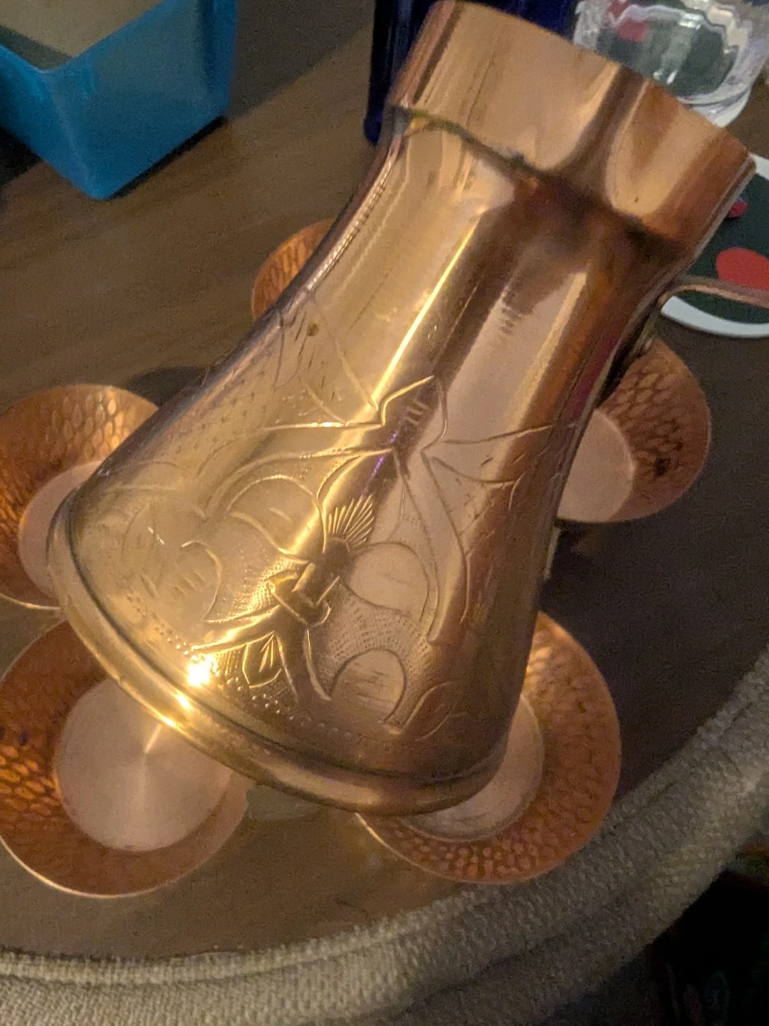 Copper Turkish Coffee Pot and Cups Set - photo 3