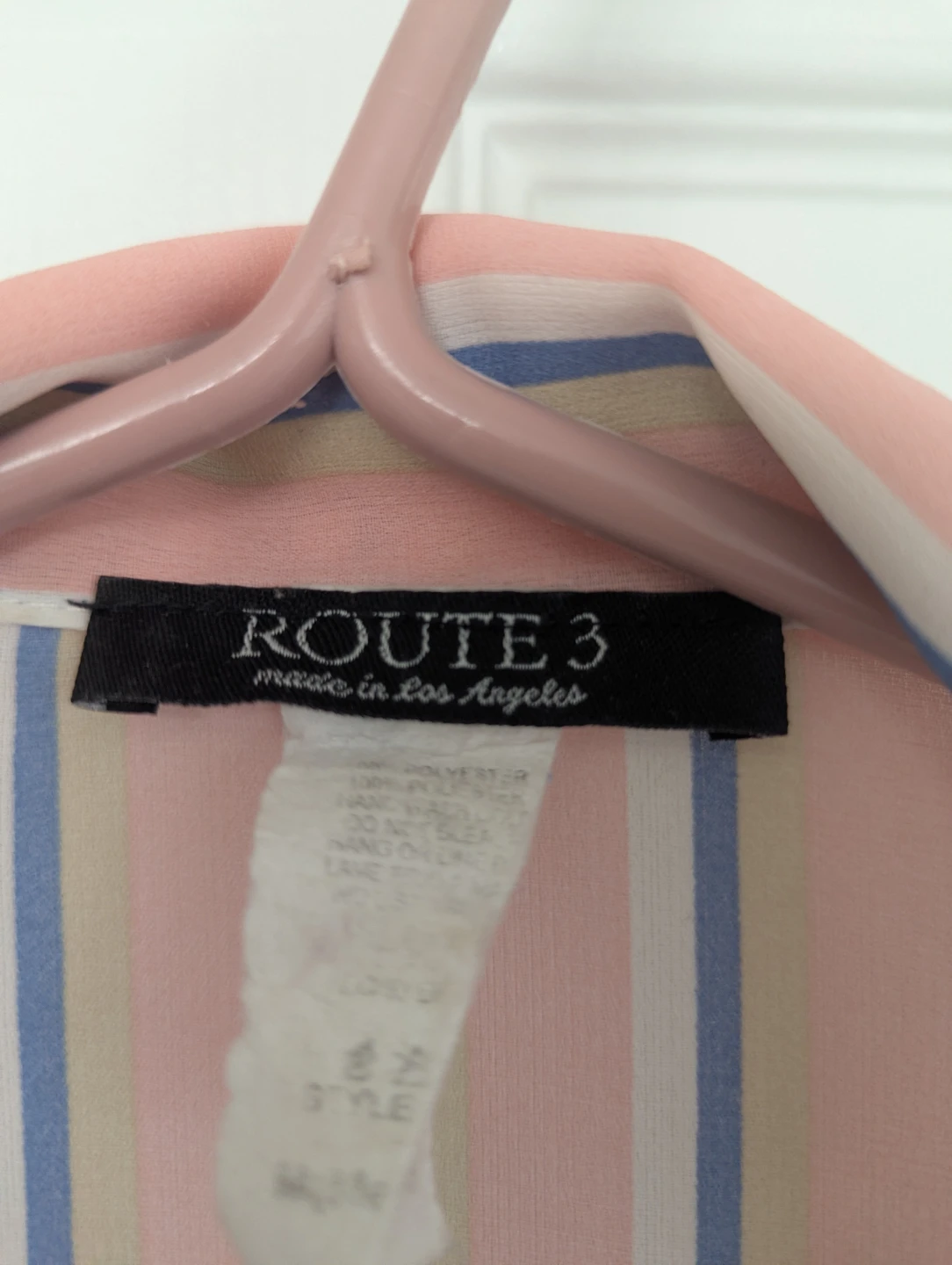 Route 3 Striped Tie-Front Blouse - photo 2