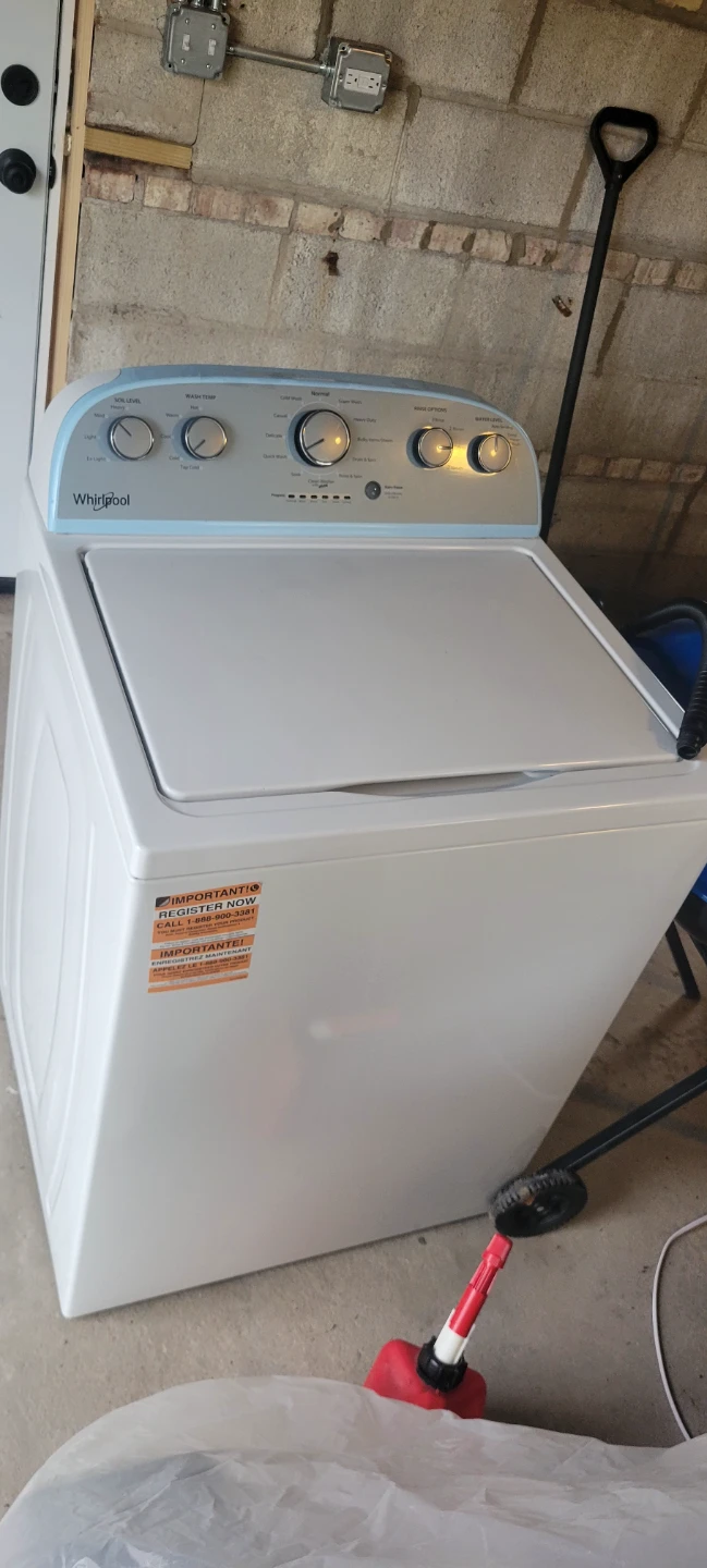 Electric Whirlpool Top Load Washer and Dryer