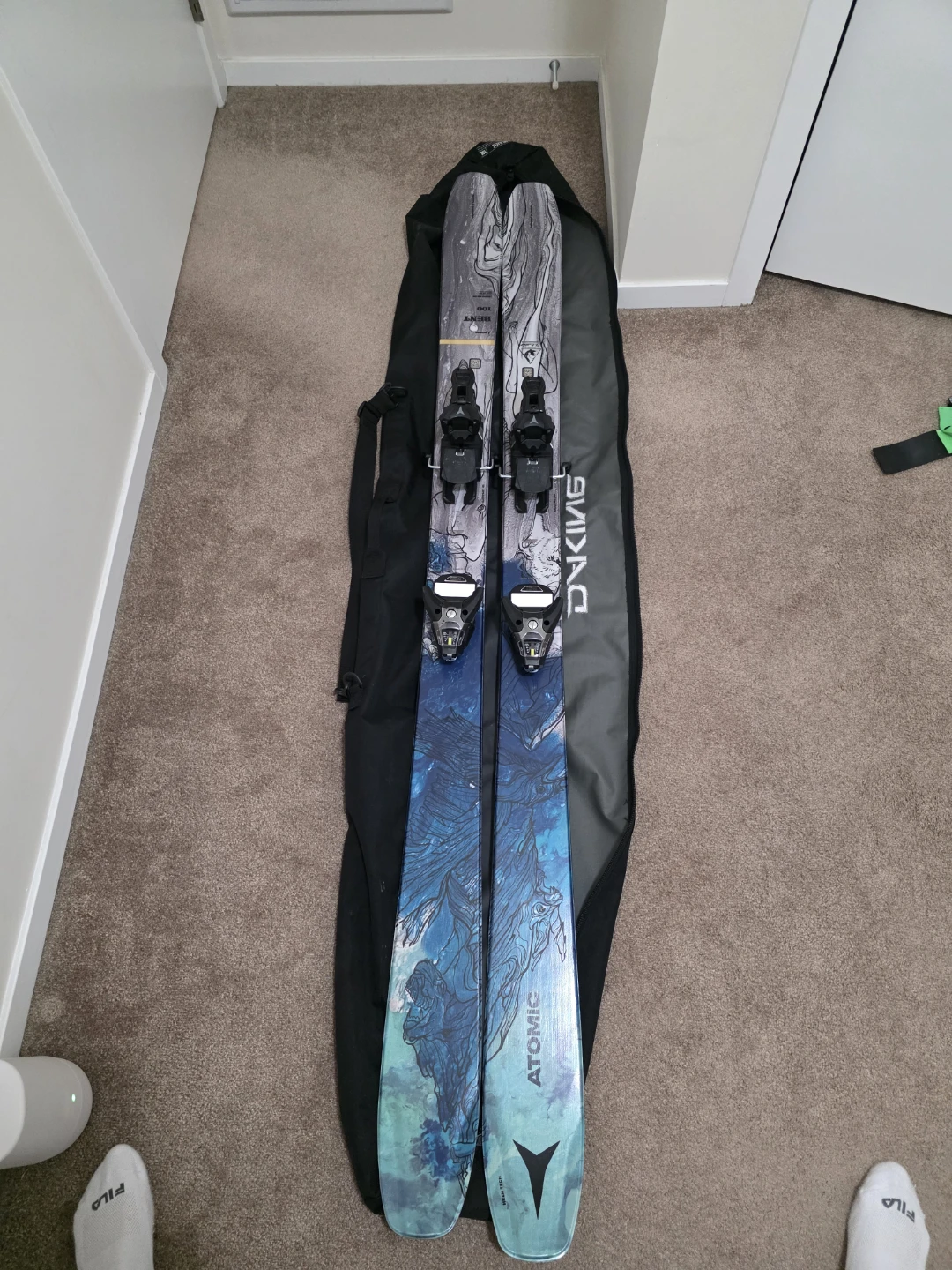 Atomic Bent 100 Skis with Bindings