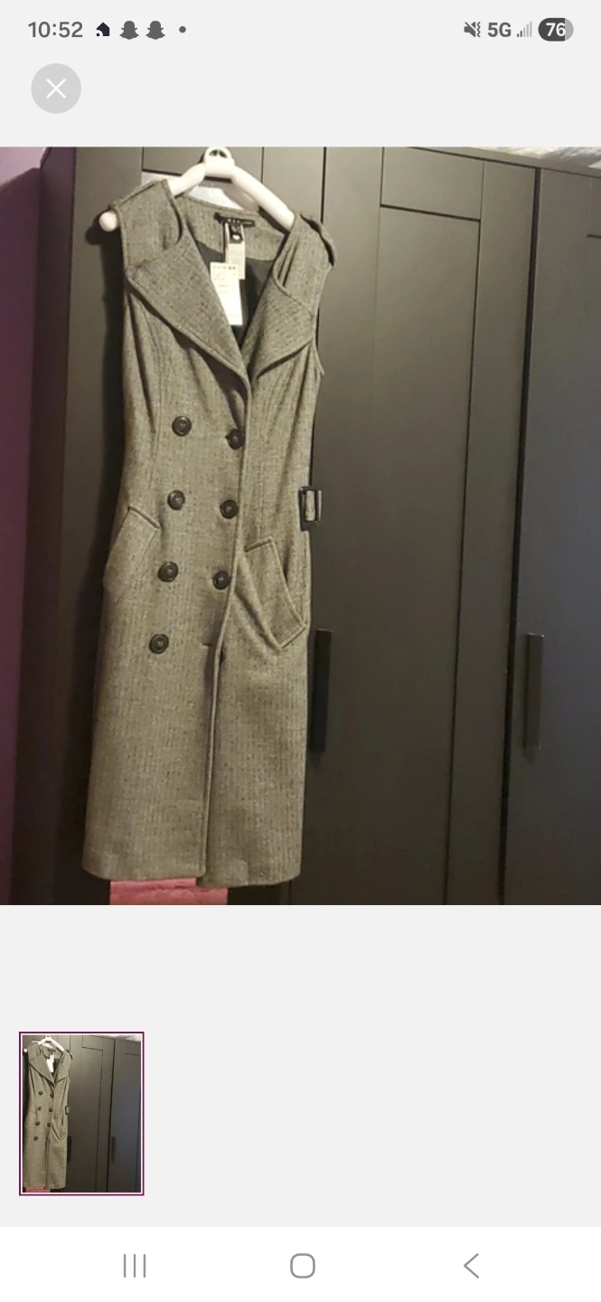 Mango Trench Coat Vest