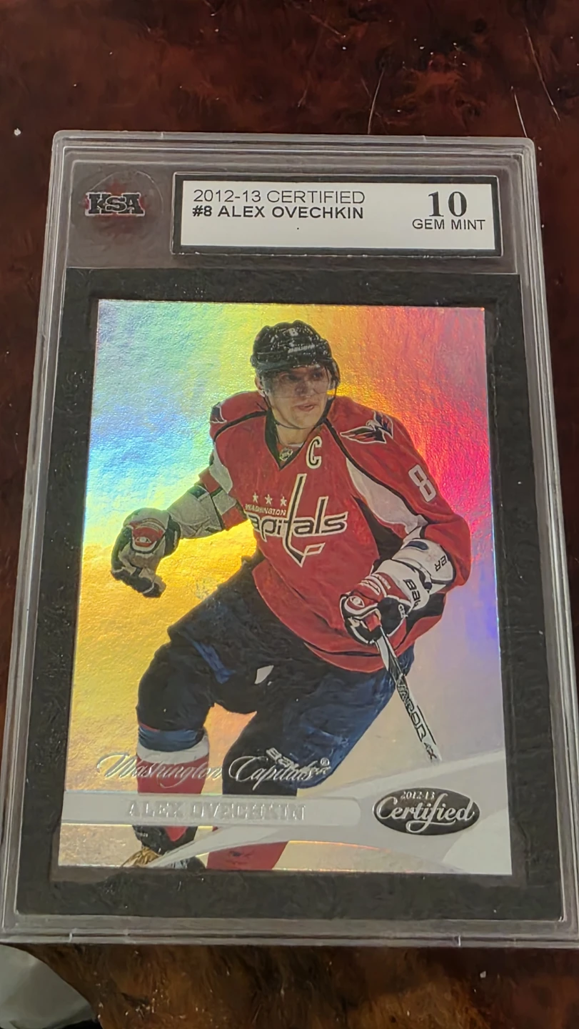 2012-13 Certified Alex Ovechkin #8 Hockey Card - PSA 10 Gem Mint