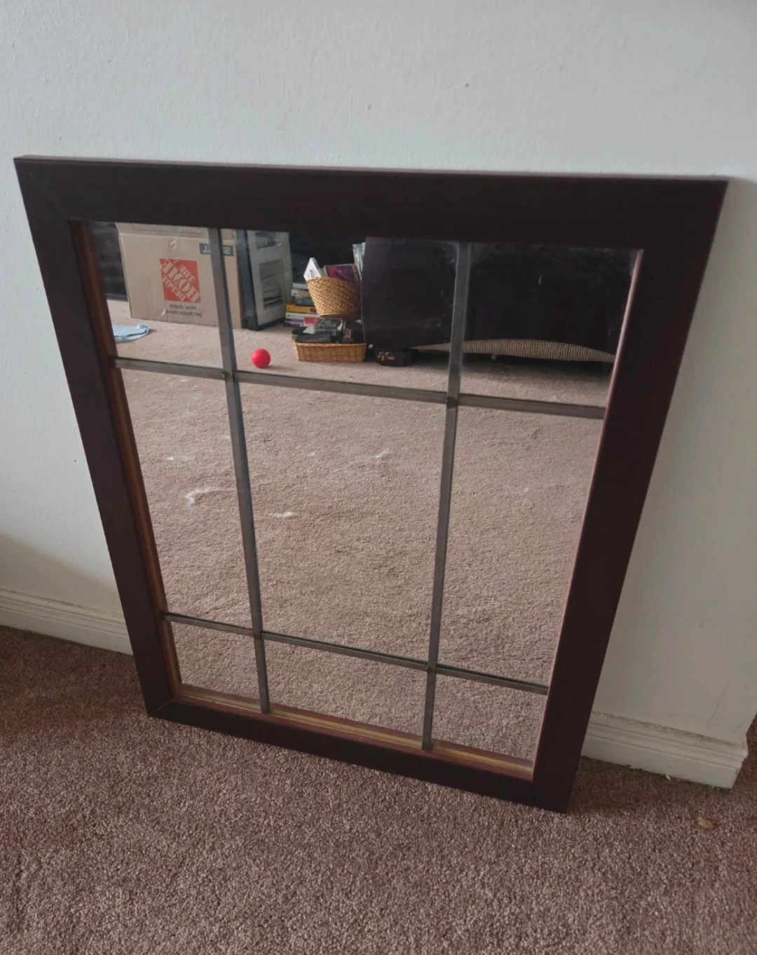 Window Pane Style Mirror