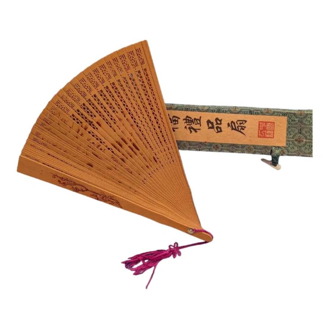 Vintage 1950s Japanese Fan & Case  Love Letter Calligraphy MCM - photo 5