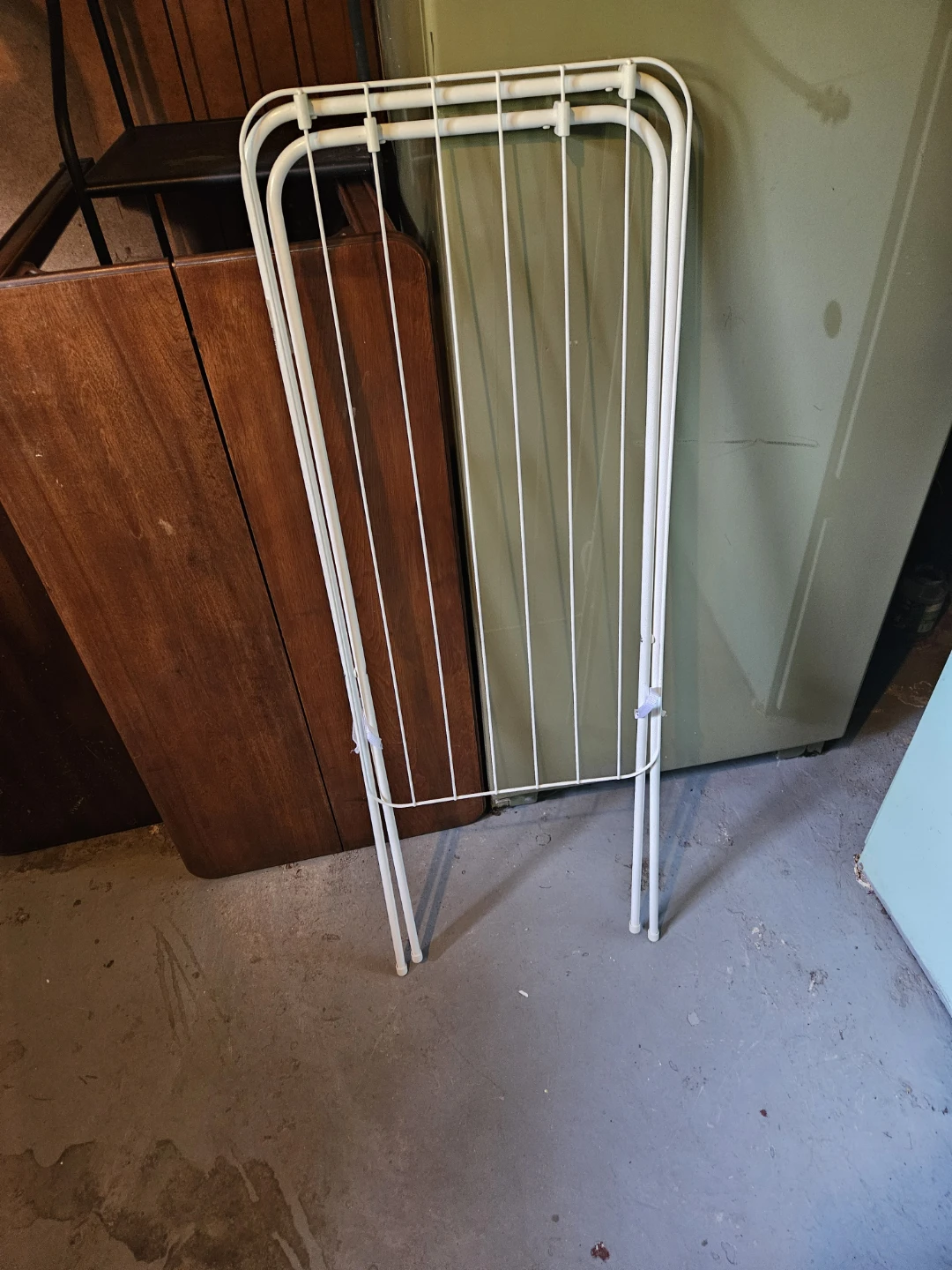White Folding Clothes Drying Rack - photo 2