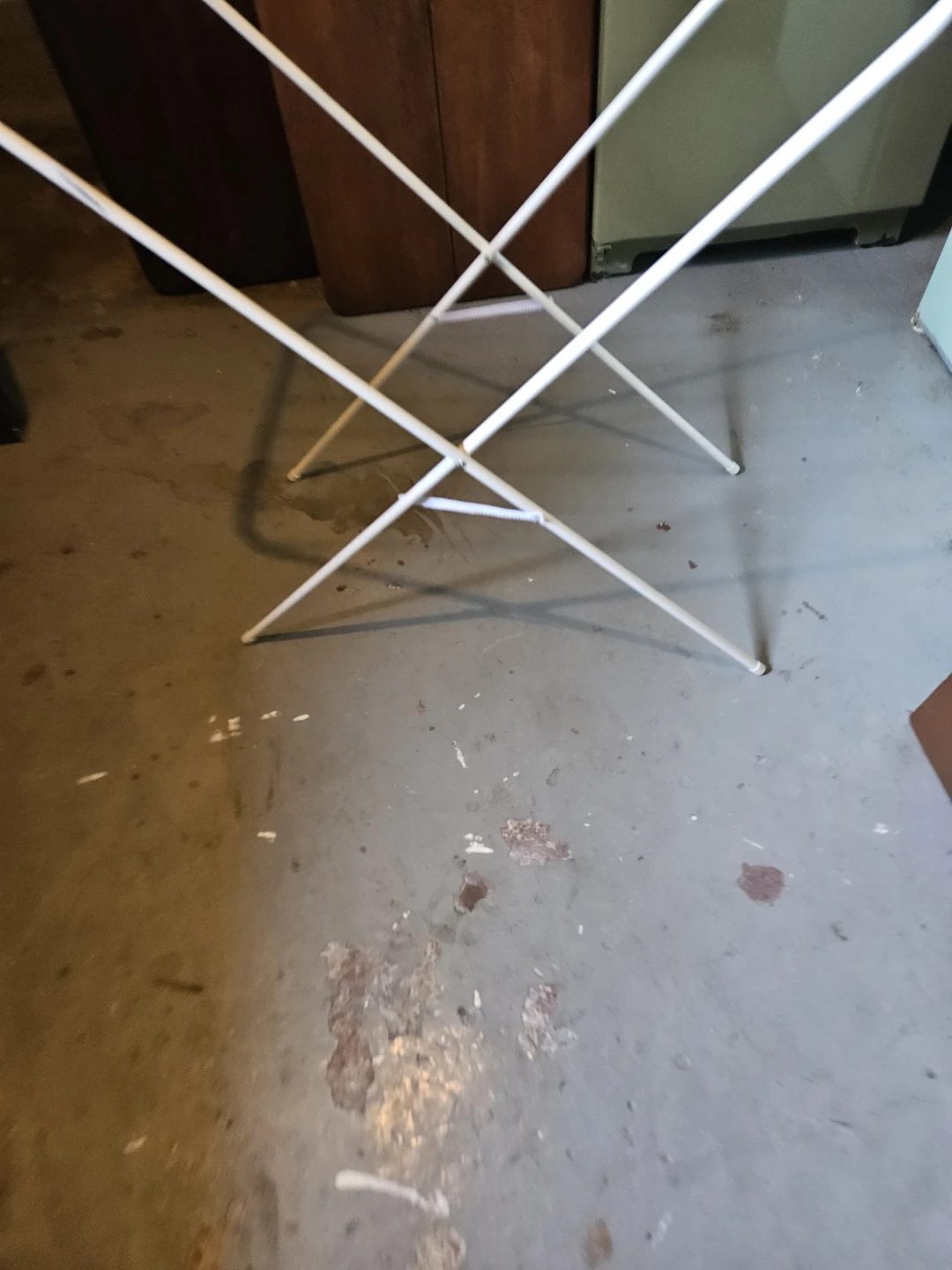 White Folding Clothes Drying Rack - photo 4