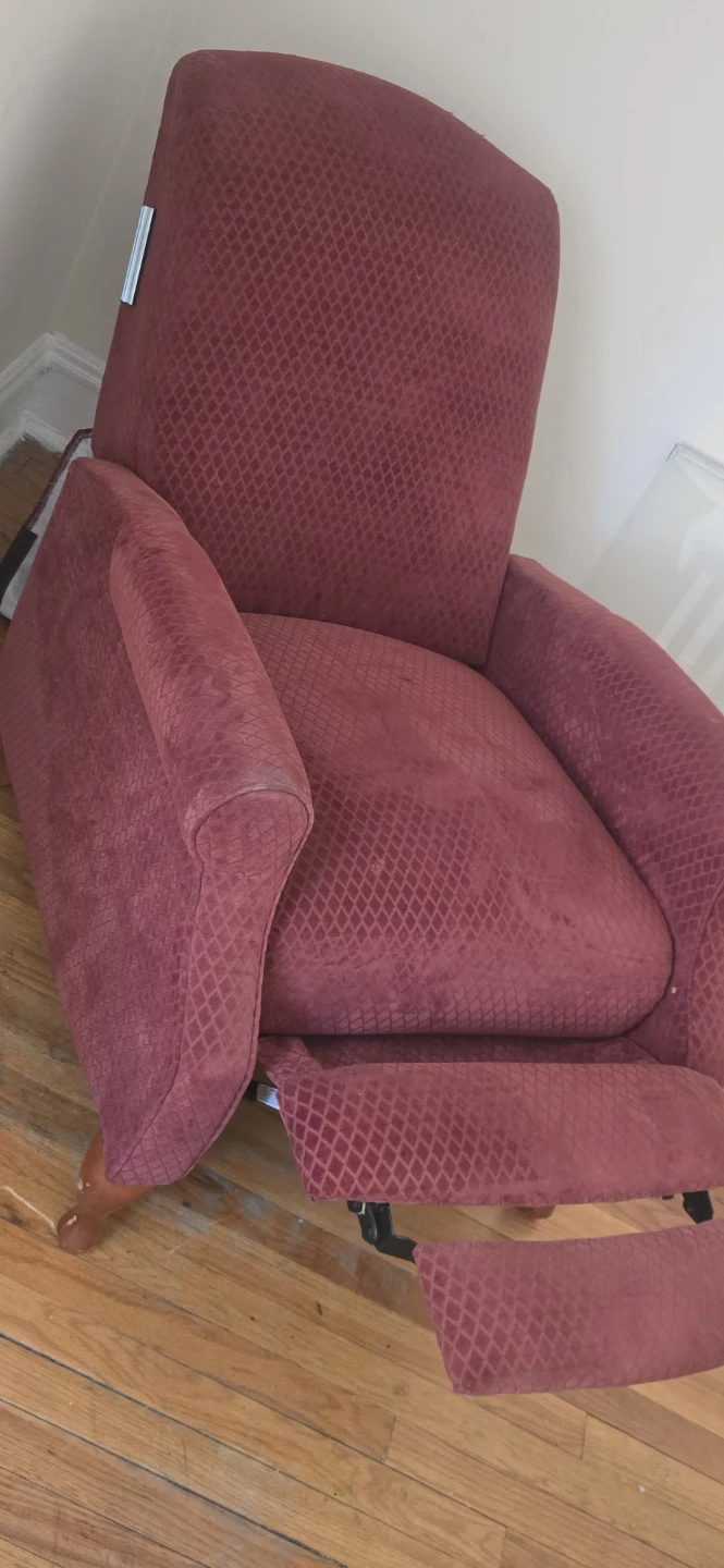 Burgundy Recliner Chair - photo 3