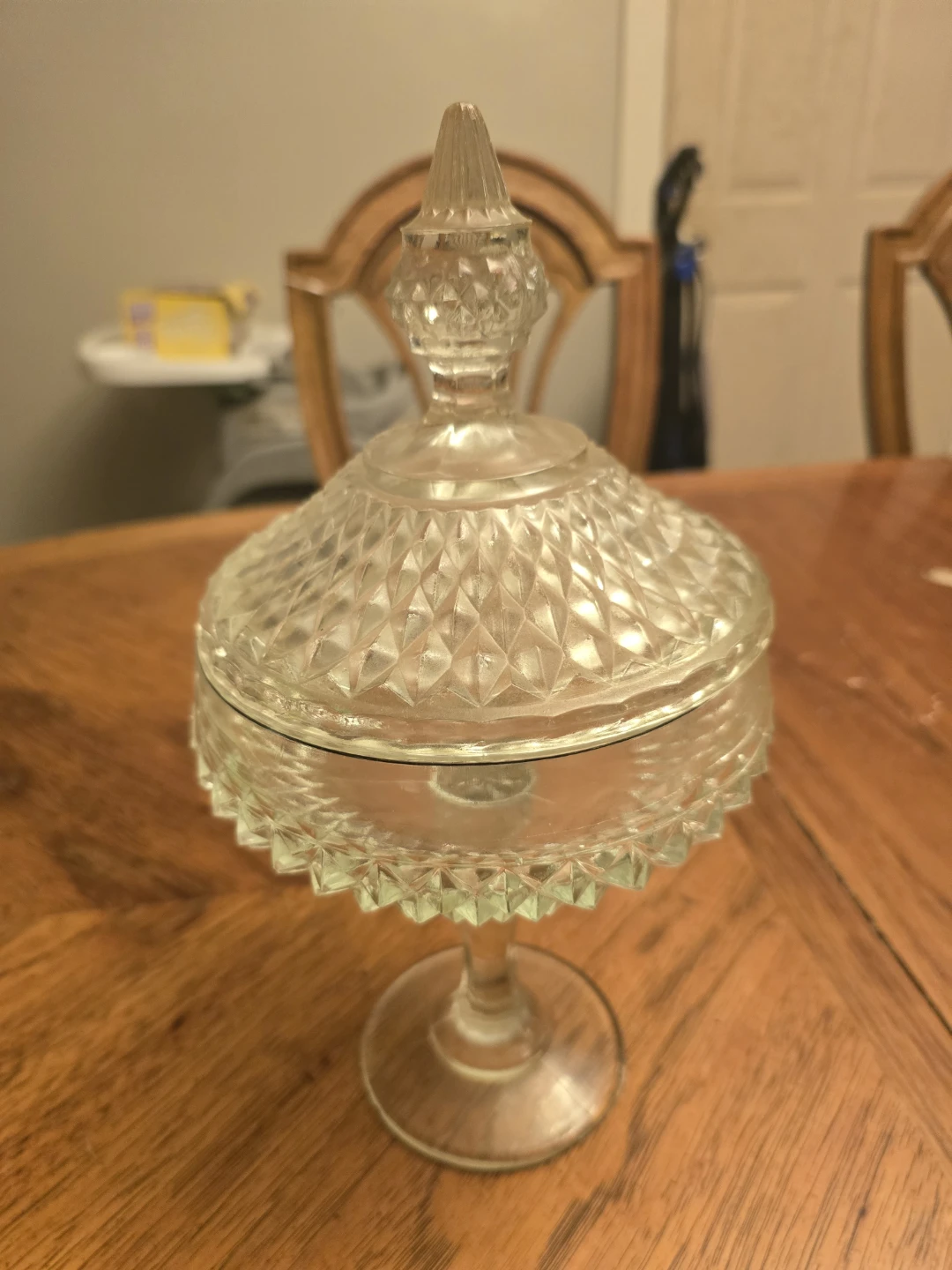 Glass Candy Dish with Lid