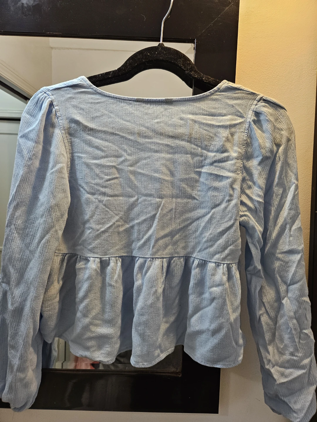 NOBO Women's Blue Peplum Blouse - Size XS - photo 3