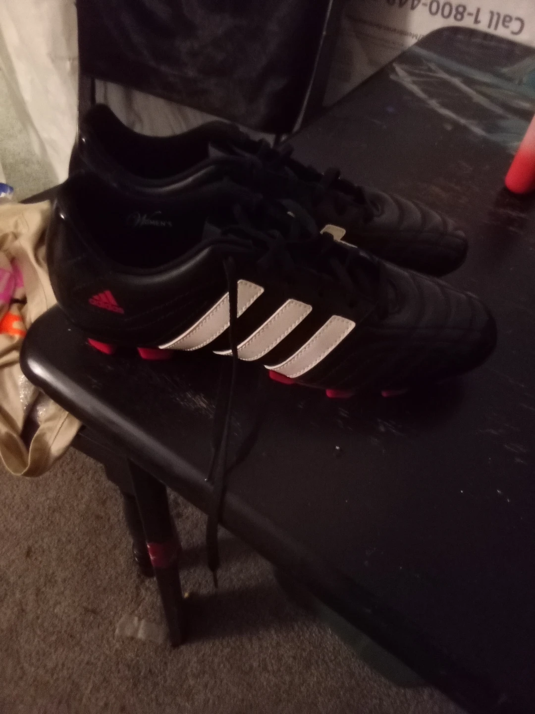 Adidas Black Soccer Cleats - photo 3