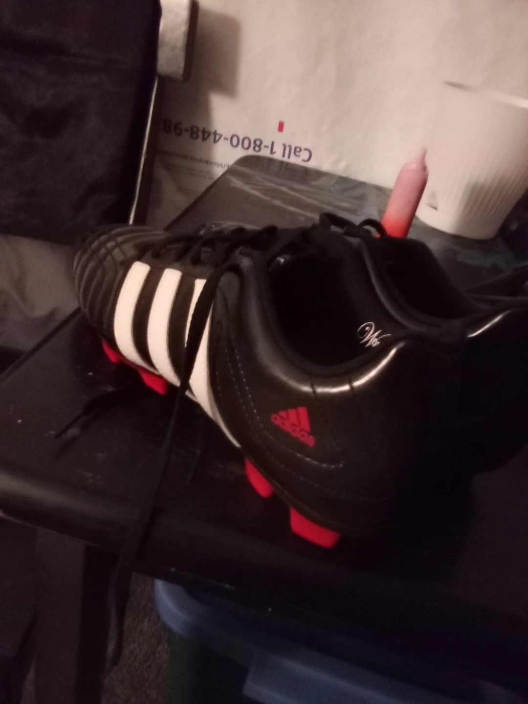 Adidas Black Soccer Cleats - photo 5