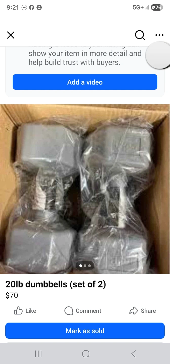 Ego Hex Dumbbells - 20lb Pair - photo 2