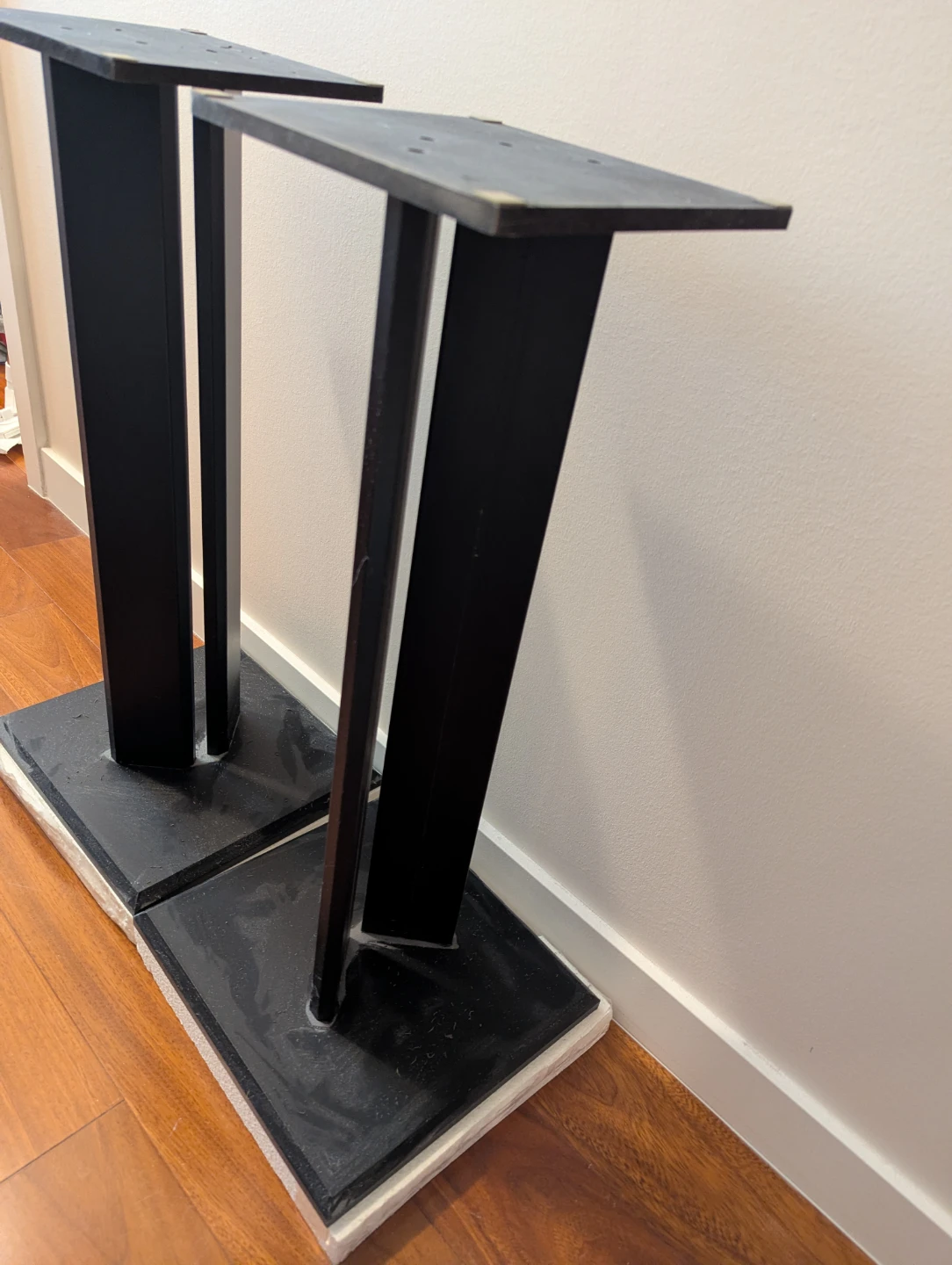 PSB Alpha Black Bookshelf Speakers with Stands - photo 4