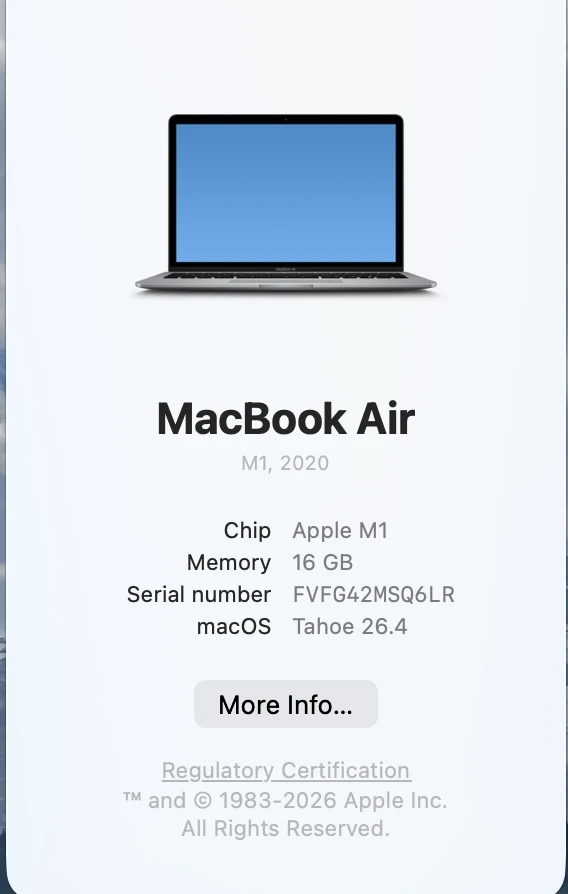 MacBook Air, 16GB RAM / 256GB - Space Gray - Great Condition! - photo 3