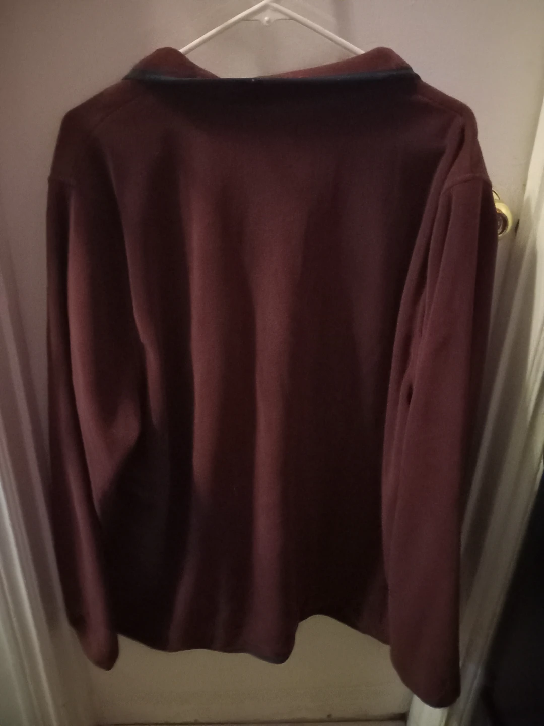 Maroon Fleece Snap-Up Pullover - XXL - photo 2