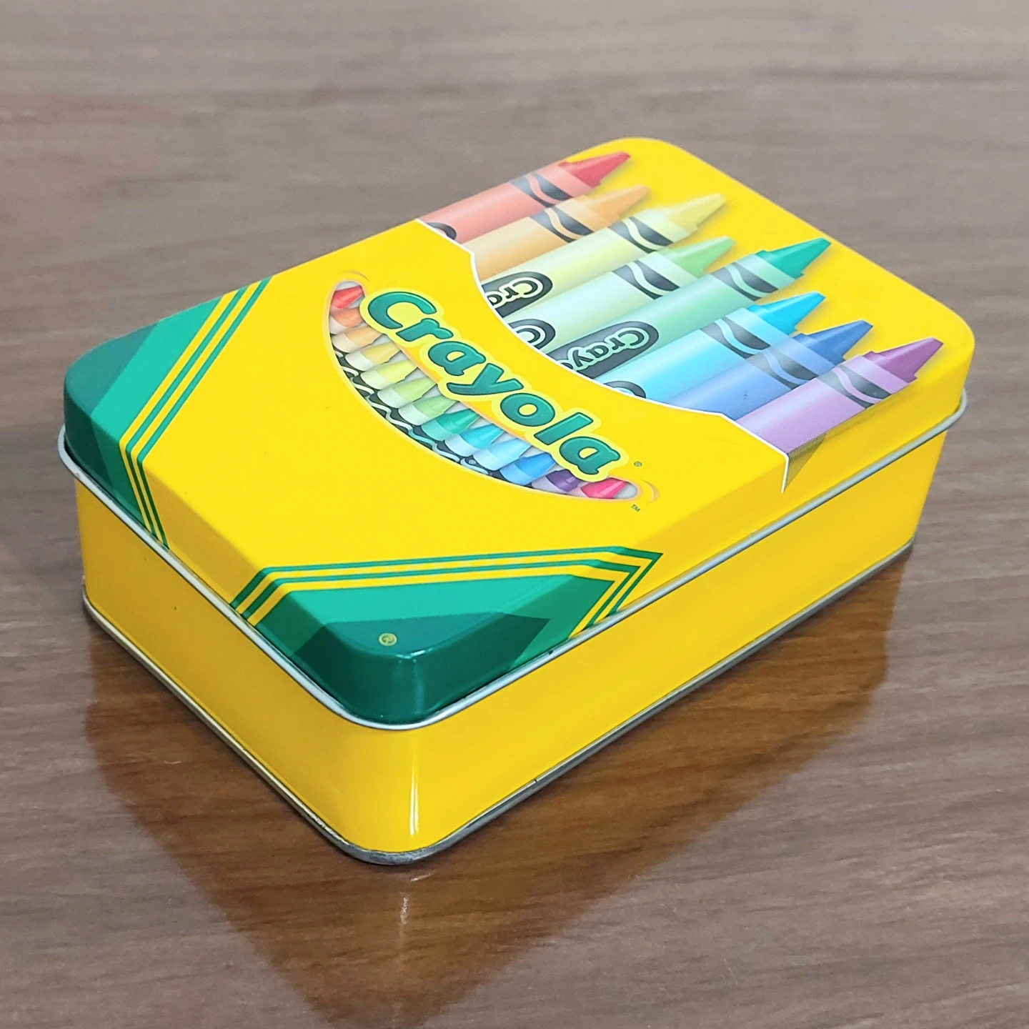 trade or $1 — Crayola crayons in metal tin